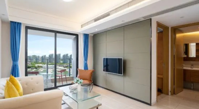 Люкс Luxury c 1 комнатой с видом на море Haitian Shengyan International Yacht Harbor Holiday Apartment