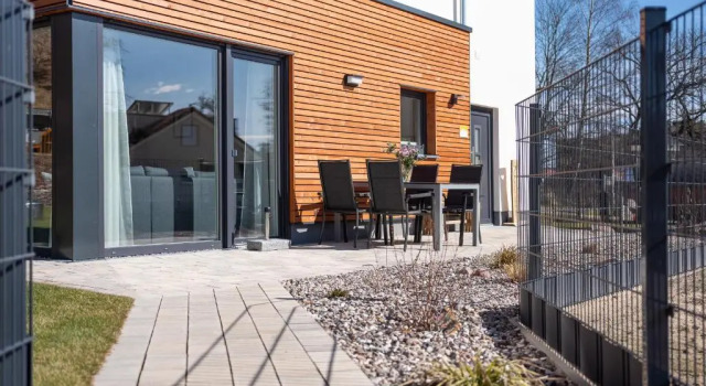 Коттедж Luftkurort - 5 Sterne Ferienhaus - See-Kamin-Sauna-Garten