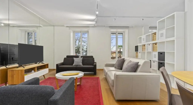 Апартаменты Standard с 3 комнатами с видом на озеро Montreux Grand Rue Apartments