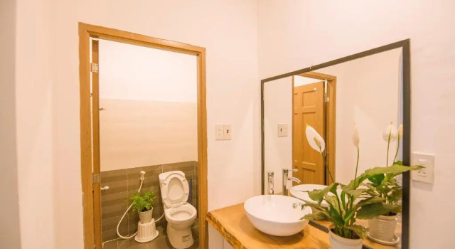 Кровать в общем номере Dalat Lavita