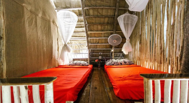 Кровать в общем номере Ganesh El Valle Hostel