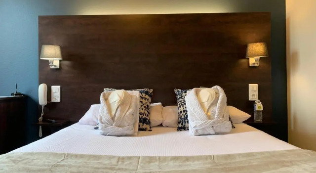 Номер Economy Logis hôtel Aux Berges de lAveyron