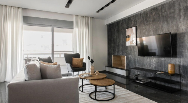 Апартаменты Deluxe Teal Faliro House by UPSTREET