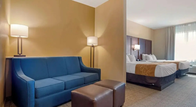 Двухместный люкс Цокольный этаж Comfort Suites Alexandria North