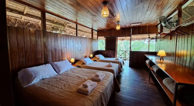 Двухместный номер Superior c 1 комнатой с балконом и с видом на реку Andean Wings Sotupa Eco Lodge