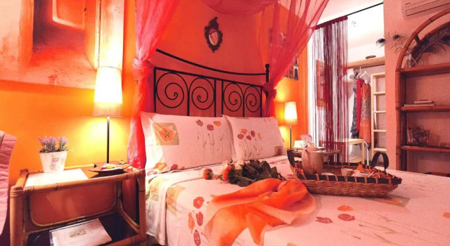 Трёхместный номер Standard с видом на сад B&B Glicine