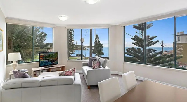Апартаменты с 2 комнатами с видом на океан The Coogee View Beachfront Serviced Apartments