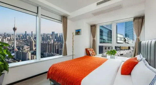 Люкс Дуплекс с 4 комнатами Lioumeng Pavilion · Light Luxury Suite Apartments (Hongxingqiao Subway Station Branch)