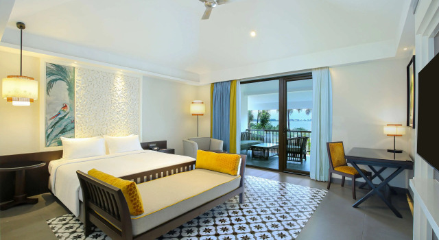 Шале с балконом и с видом на залив Radisson Resort Pondicherry Bay