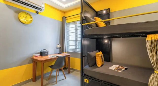 Кровать в общем номере (женский номер) The Hosteller Hyderabad, HITEC City