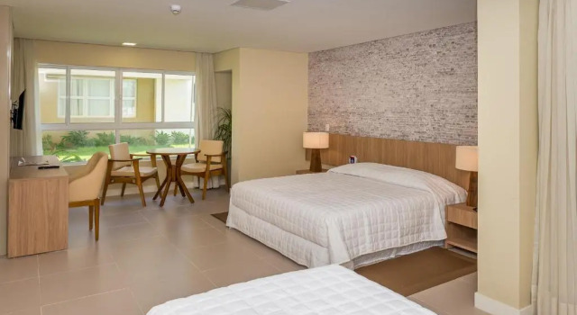 Трёхместный номер Standard с видом на сад Hotel Senac Barreira Roxa