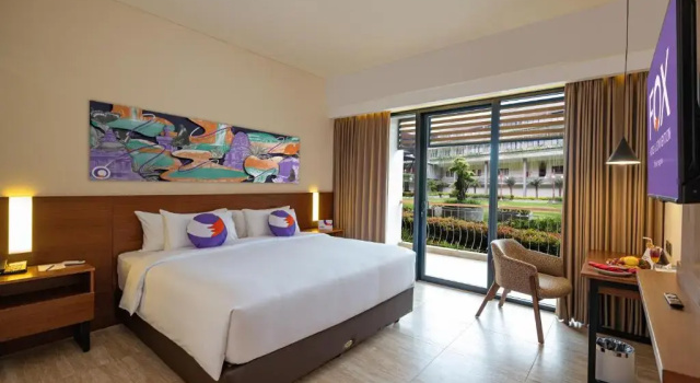 Habitación doble De lujo con vista al jardín FOX HARRIS Hotel & Convention Banjarnegara