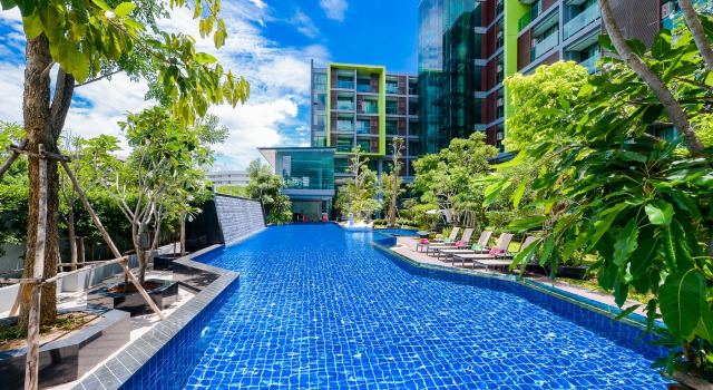 Кровать в общем номере Nice Residence Hotel Huahin