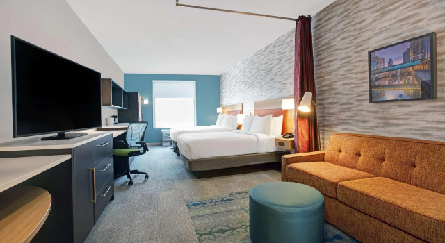 Четырёхместная студия Home2 Suites By Hilton Milwaukee Downtown