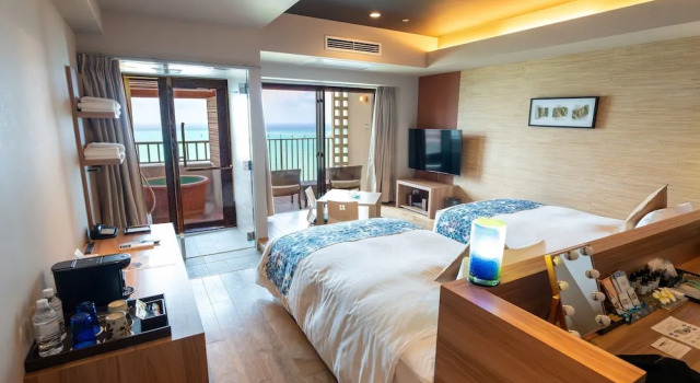 Двухместный клубный номер Standard с видом на океан Ryukyu Onsen Senagajima Hotel