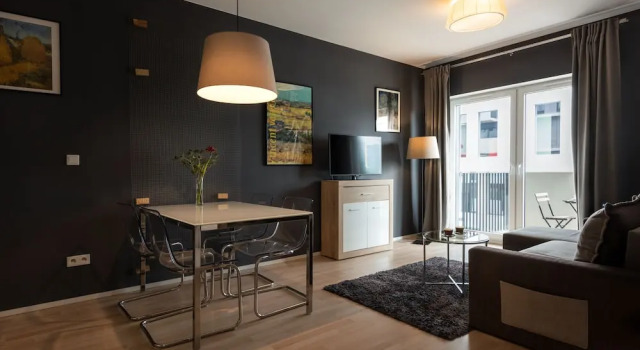 Люкс c 1 комнатой с балконом apartamenty-wroc Kurkowa 14