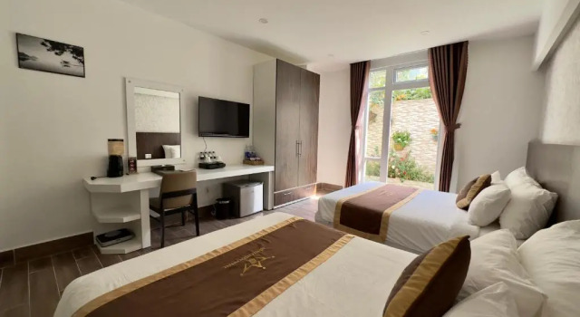 Семейный номер Standard с видом на сад Minh Chien Hotel