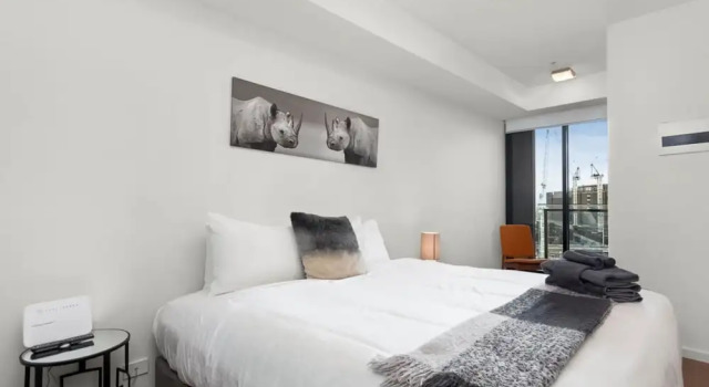Апартаменты c 1 комнатой с балконом и с видом на город Waterfront Melbourne Apartments