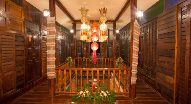 Кровать в общем номере Baan Are Gong Riverside Homestay