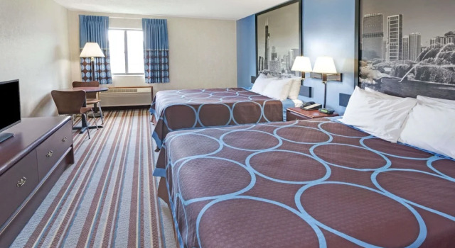 Dobbelt suite Super 8 Monee