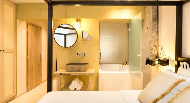 Люкс Deluxe Цокольный этаж Cressa Suites - Adults Only