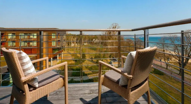 Двухместный номер Superior с балконом и с видом на море Sopot Marriott Resort & Spa