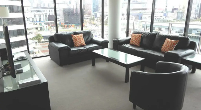 Апартаменты Deluxe с 3 комнатами с видом на гавань AKOM AT Docklands