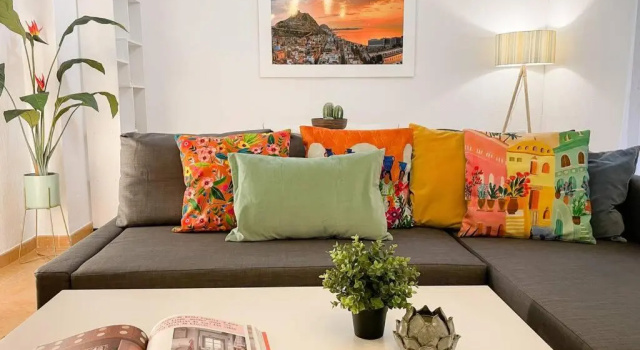 Апартаменты Coqueto y amplio apartamento a 15 min de la playa