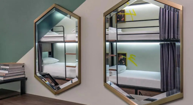 Кровать в общем номере Hotel Rendale Washington DC