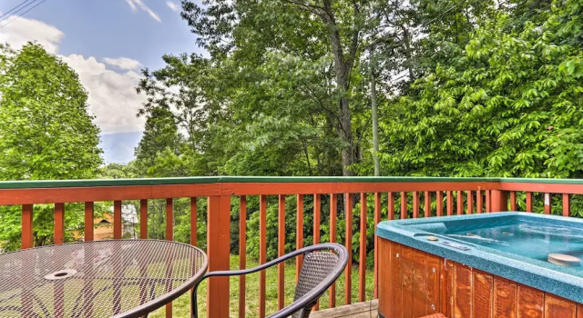 Коттедж c 1 комнатой Gatlinburg Chalet: Hot Tub, Sauna + Mountain View
