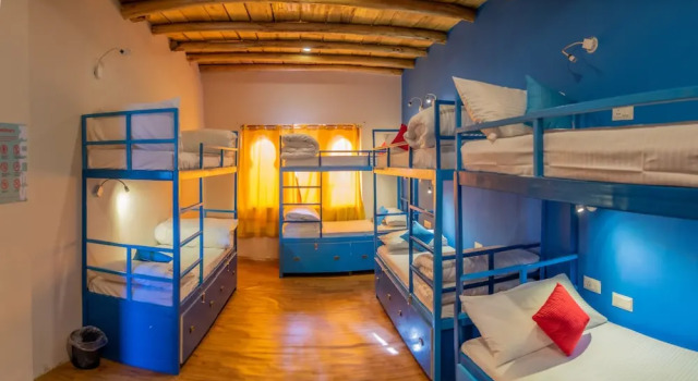Кровать в общем номере Black Sheep Bed & Breakfast