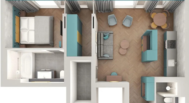 Номер Standard с балконом Downtown Apartments Mitte-Wedding