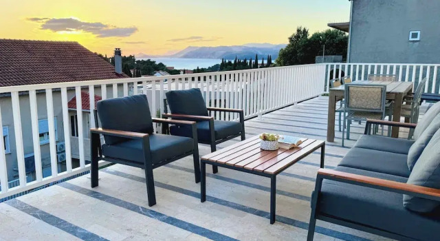 Апартаменты с 2 комнатами с видом на море Indigo Cavtat Apartments - Sunset Sea View