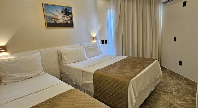 Трёхместный номер Standard с балконом Jatobá Praia Hotel