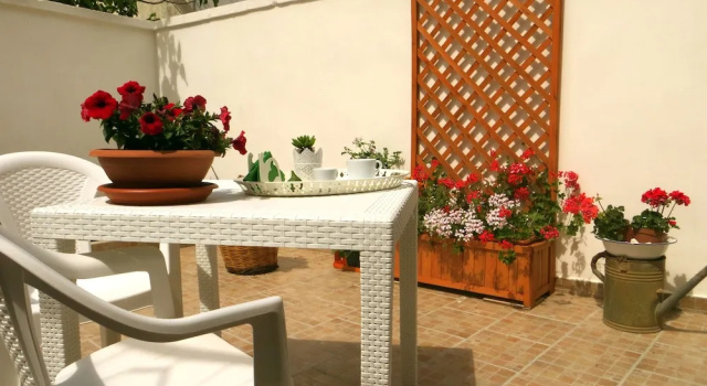 Standard Neljän hengen Perhe huone puutarhanäkymä B&B Il Geranio