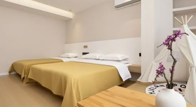 Семейный тент с красивым видом из окна Pebble Motel (Shanghai Pediatric Hospital Lianhua Road Subway Station Branch)