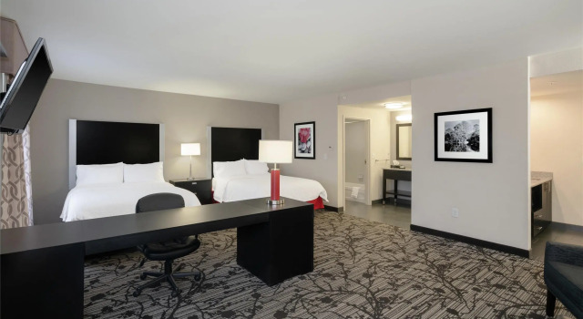 Четырёхместный люкс Hampton Inn and Suites Roanoke Airport/Valley View Mall