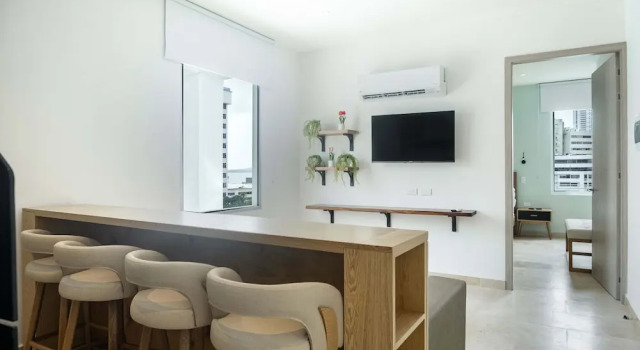 w Trendy 2BR in the Heart of Bocagrande, Prenota Appartamento Bocagrande 
