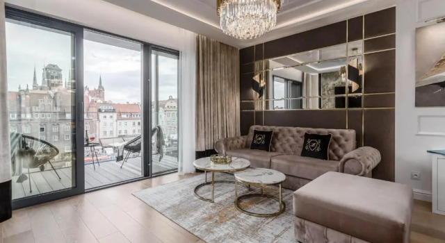 Апартаменты DEO PLAZA Luksusowe Apartamenty z widokiem na Motławę by Noclegi Renters