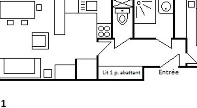 Appartement Méribel, 2 pièces, 5 personnes - FR-1-180-564