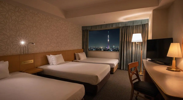 Трёхместный номер Skytree View Tobu Hotel Levant Tokyo