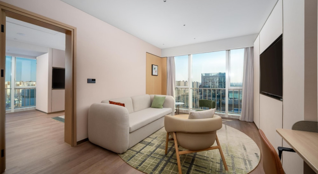 Люкс Deluxe Hilton Garden Inn Beijing Feng Tai Xinxiang Building