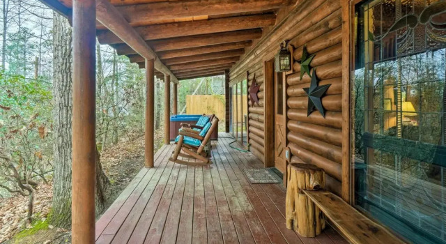 Коттедж Gatlinburg Log Cabin w/ Hot Tub & Mountain Views
