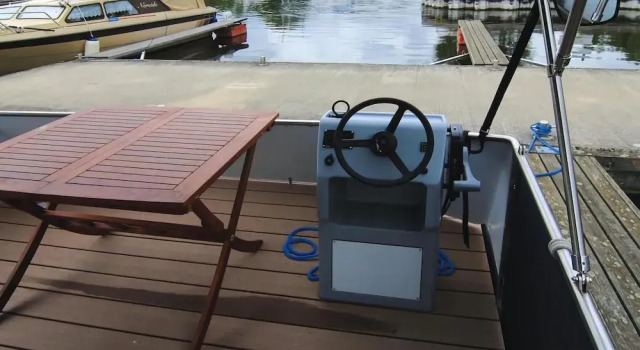 Houseboat on the Peene, Demmin