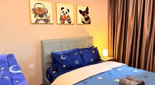 Люкс Deluxe Jeff&Ricky Homestay 128 @Rex Apartment BDC Kuching