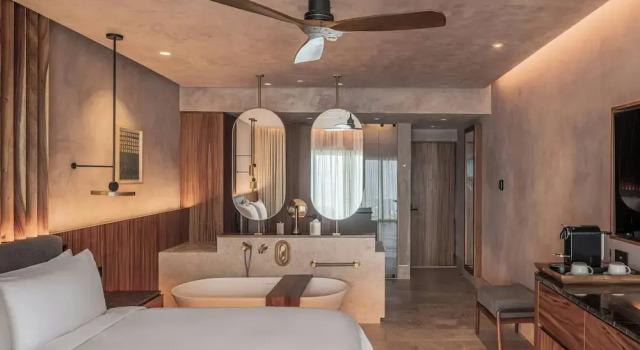 Двухместный номер Deluxe с балконом и с видом на океан Almare, a Luxury Collection Resort, Isla Mujeres Cancun, Adult All-Inclusive