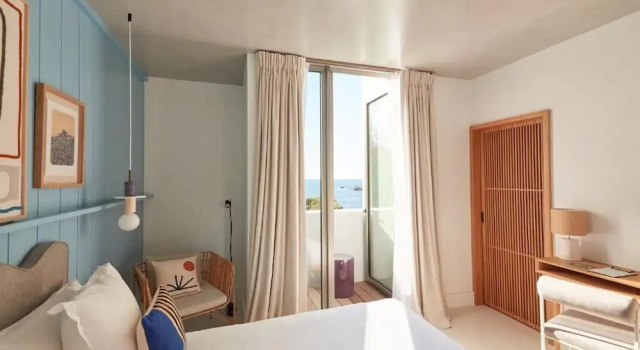 Номер Standard с балконом и с видом на океан Hôtel de La Plage