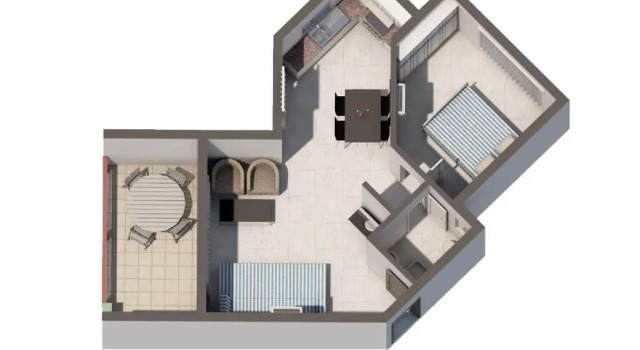 Apartamento 1 dormitorio con vista a la piscina Artemis Cynthia Complex