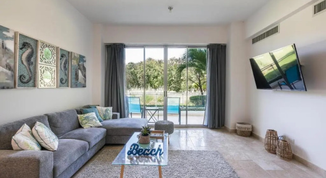 Апартаменты Spacious Cap Blue Apt Next to Cap Cana