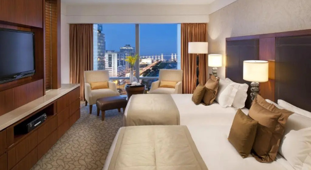 Deluxe Doppel Zimmer mit Blick auf die Bucht Mandarin Oriental, Macau